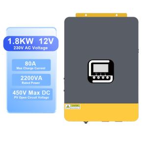 12V 2200VA MPPT Hybrid Solar Inverter Pure Sine Wave