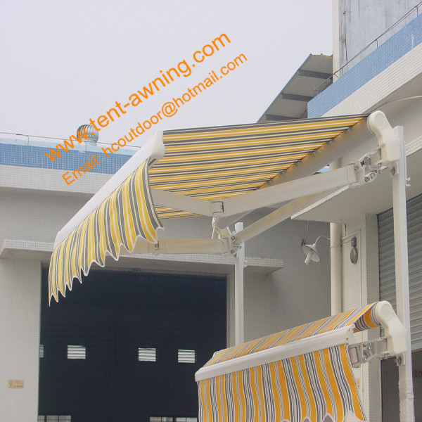 Patio Balcony Motorized Remote Control Automatic Retractable Awning