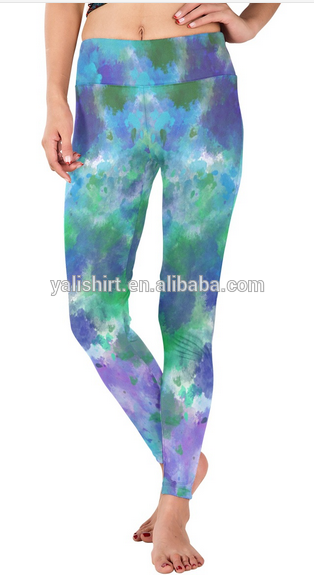 China factory wholesale custom sublimation yoga leggings for ladies