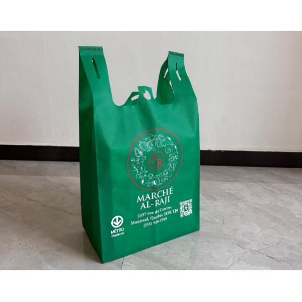New Design T Shirt Non Woven Bags Cheap Tote Bags Custom Printed Recyclable Fabric With Logo Eco-friendly Non Woven Vest Bags W Cut T Shirt Non Woven
