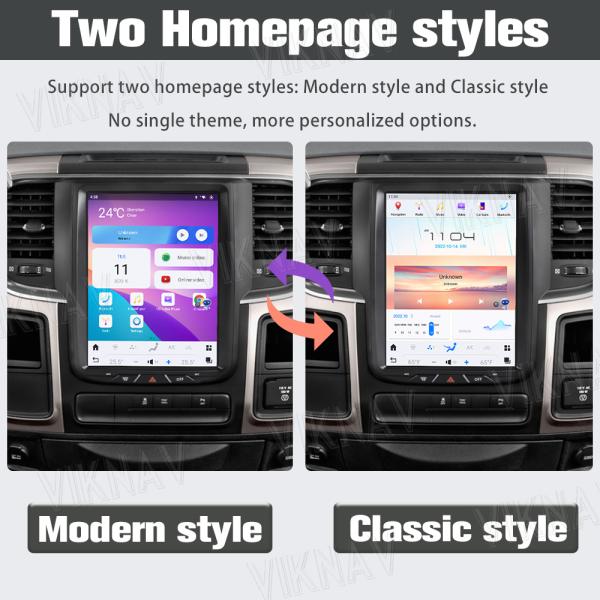 8 Core 10.4'' Android Car Radio Player For Dodge Ram 1500 2013 - 2018