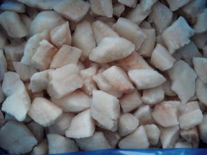 China Frozen Alaska pollock cubes, pieces, 15-25g, chemical free, bulk pack, export to Holand, Netherlands on sale