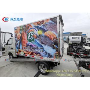 LHD 4 Wheels 2T Gasoline Engine Small Refrigerator Truck