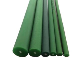 Cheap Reinforced Rough PU Round Belt 88 A Hardness Polyurethane Belting Anti Abrasion wholesale