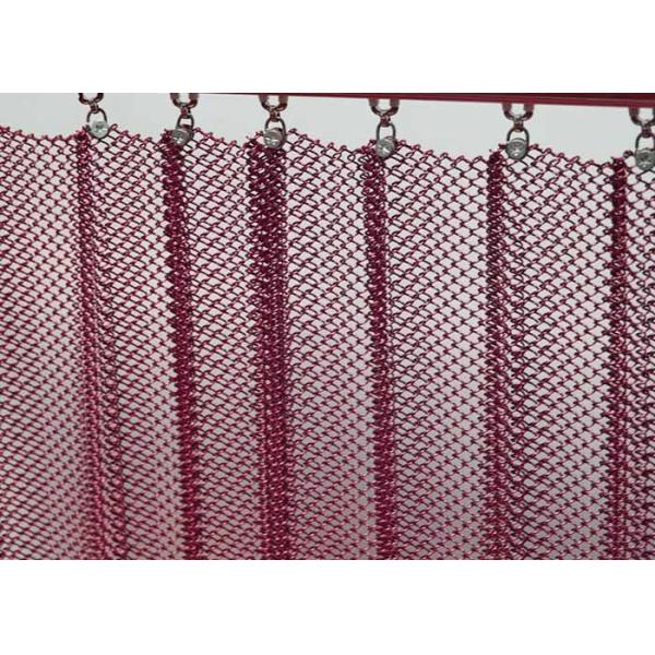 Quality 1.0mm Wire Metal Coil Drapery Curtain for sale