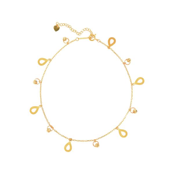 Elegant 18K Gold Anklets: Custom Name and Initial Designs for Women