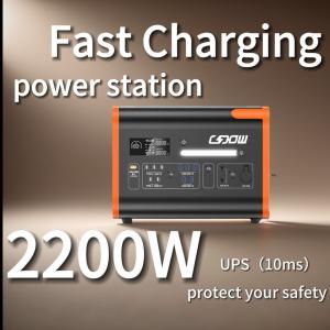 China 4400W Peak Power Solar Portable Power Station with BMS Protection and Pure Sine Wave on sale
