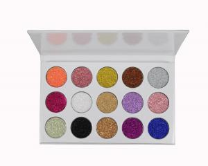 Cheap Private Label Eyeshadow Palette 15 Color Glitter Eyeshadow Pressed Glitter wholesale