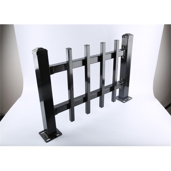2.1mx2.4m rail 40mm she tube Australia Black Heavy Duty Welded Security garrison steel picket fencing/Garrison Fence Pan