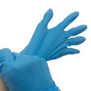 Large Royal Blue Disposable Industrial Nitrile Gloves