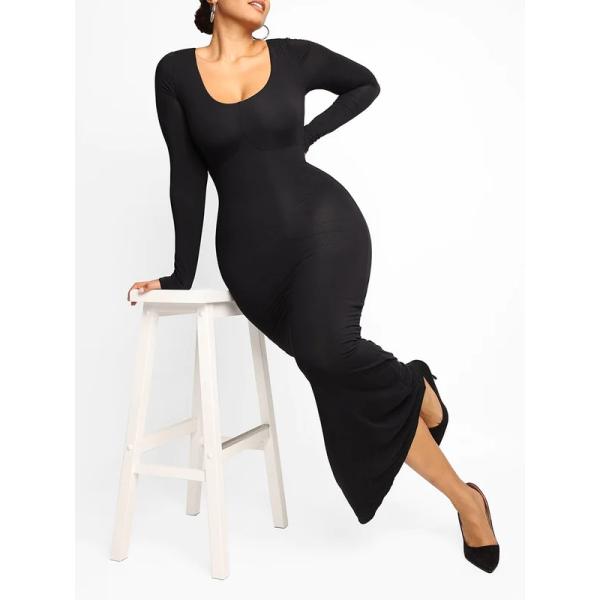 Maxi Standard Sustainable Dress Bodycon Shapewear with Tightening and Light Shaping