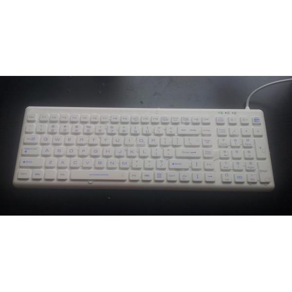 IP68 AMber Illumination Washable Hospital Keyboard Rubber