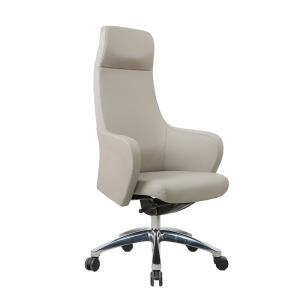 Grey Ergonomic Office Leather Chair High Back Executive chair