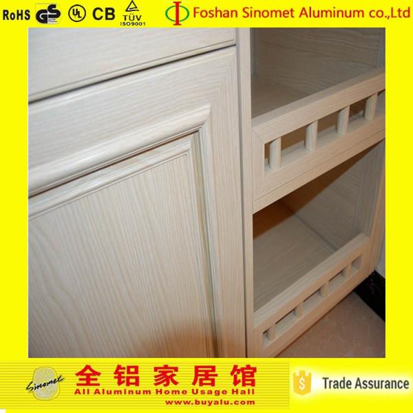 Solid Surface Aluminum Storage Cabinet Durable Aluminum Kitchen Cabinet