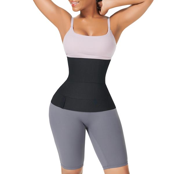 High Elasticity Waist Trainer Shaper Compression Wrap Belt for Women's Body Belly Brown