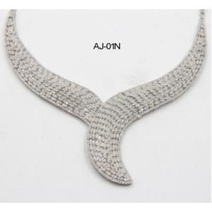 Cheap Y 925 Sterling Silver Name Necklaces Choker 21K Gold Custom wholesale