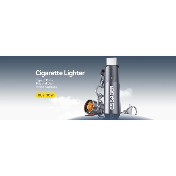 ESSAGER ES-OTG26 OTG Lighter Portable USB Type C Electric Lighter with Private Mold and Aluminum Alloy Material