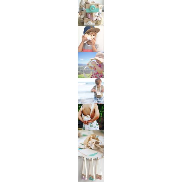 Let'S Make 1Pc Wooden Baby Toys Fashion Camera Wood Pendants Montessori Toys For Kids Wooden Diy Present Nursing Gift