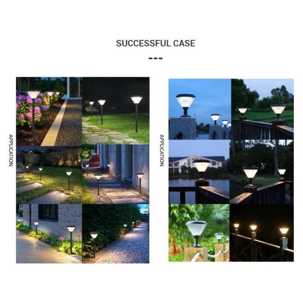 Solar Garden Light Waterproof Pillar Light Decoration LED Soalr Pillar Lamp