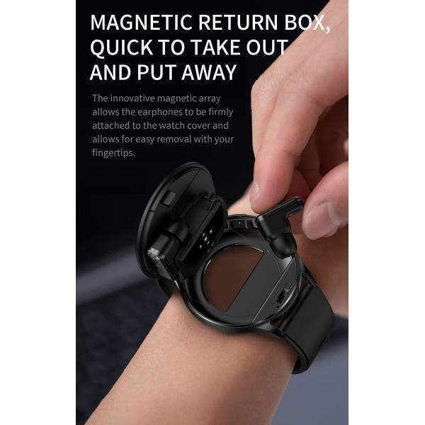 T97 Smartwatch Earbuds 2 In 1 1.39 Inch IPS Smart Watch TWS With Wireless 280mAh