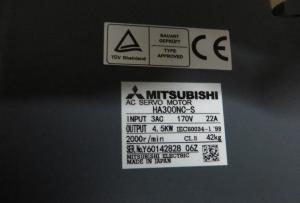 Cheap MITSUBISHI HA300NC-S Heavy Duty Servo Motor , 4.5KW Variable Speed Servo Motor HA300NCS wholesale