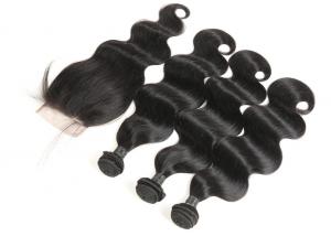 China Peruvian Human Hair Weave Bundles Full Of Resilience No Chemical Process on sale