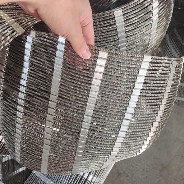 Galvanized 304 Stainless Steel Rope Mesh For Architectural Decoration