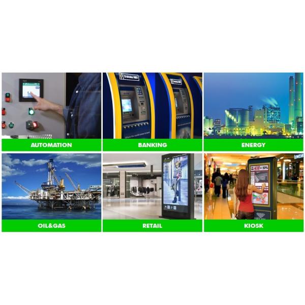 1000 Nits Sunlight Readable LCD Monitor , Daylight Readable Display