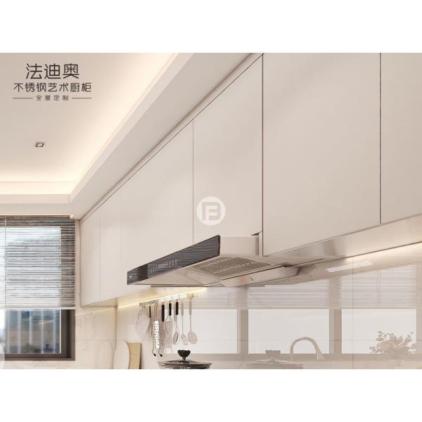 Fadior Wood Grain Dual-Zone Design Stainless Steel Kitchen Cabinet