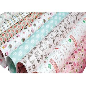 Unique Custom Wrapping Paper Rolls / Floral Wrapping Paper Sheets Stardard Size