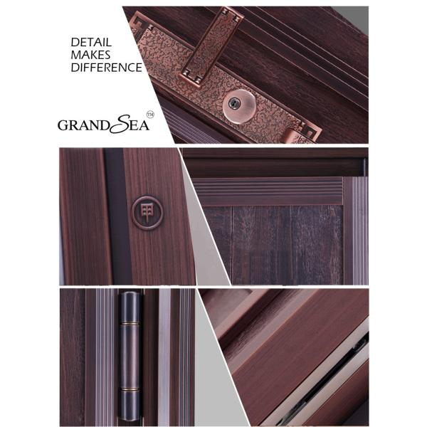 France Style Advanced Stainless Steel Door Good Quality Superior a Class Locksystem Israel Security Door