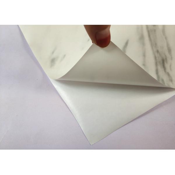 White Marble Removable Wallpaper Self Adhesive Easy To Clean For Living Room