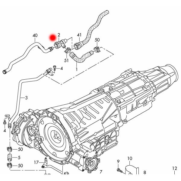 4G0122293AA 4G0122293A Engine Coolant Hose Pipe For AUDI A6 C7 4G2 4GC 3.0
