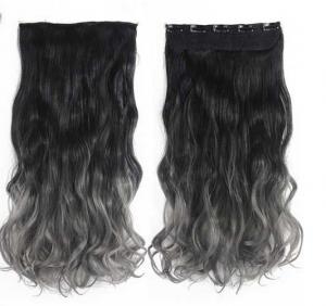 China Ombre Synthetic Hair Extensions , Synthetic One Piece Hair Extensions on sale