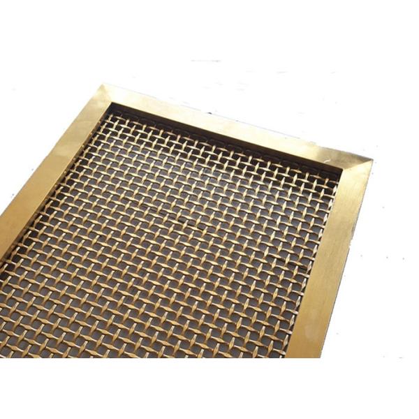 Weave Rigid Mesh Type Elevator Cab Mesh Panel With Custom V Aluminum Frame