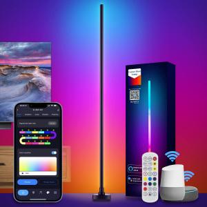 Cheap Living Room Infrared RGB Corner Floor Lamp Remote Control With Music Mode wholesale