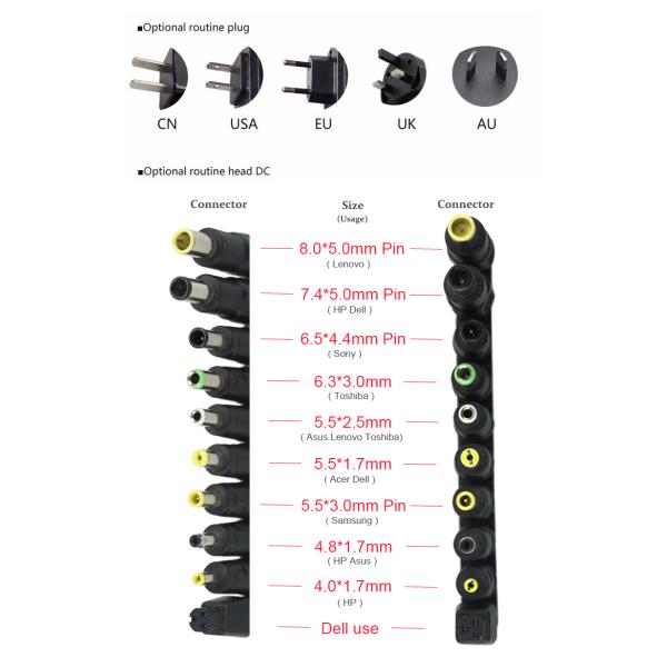 4.8*1.7mm HP Compaq HP Laptop Charger 18.5 V 3.5 A 65W Laptop AC Adapter