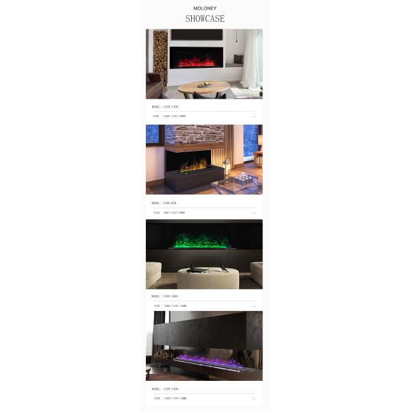 500mm Water Steam Fireplace 3D Water Burning Vapor Effect No Heating