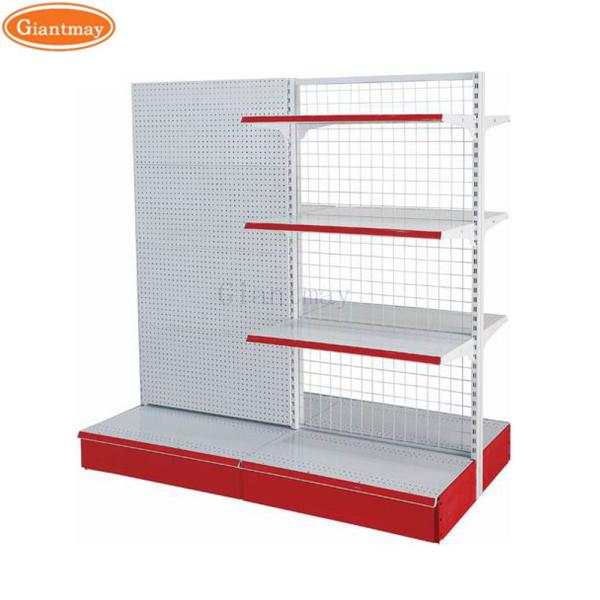 Customized Retail Display Racks Label Gondola Shelving Supermarket Beauty Supply Store Shelves