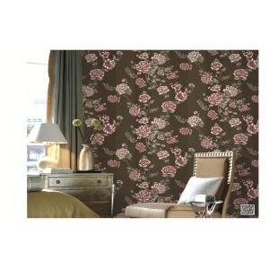Cheap PVC vinyl wallpaper European flower design fashion washable waterproof wholesale