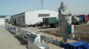 China Water Gas Supply PE Pipe Extrusion Line , Water Drainage PE Pipe Extrusion Machine on sale