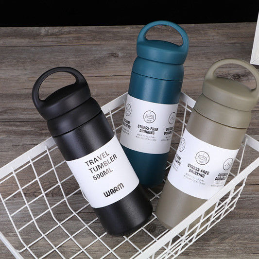 500ml Tumbler Handle Custom Water Bottle Sports Design Style Hot Cold Thermal Insulation Personalized Bottle