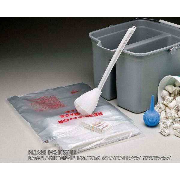 Reclosable, Recyclable, Sustainable, Reusable Respirator Storage Bags - 12"X15" Respirator Storage Bag W/Zipper