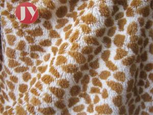 Cheap 100% polyester Giraffe Printed Polyester Plush Fabric , Polyester Plush Fabric Stuffed Animal Soft Toys wholesale
