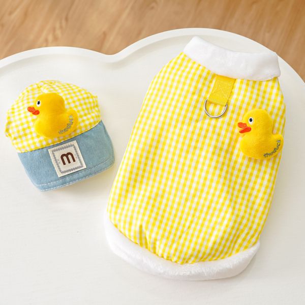 Soft Warm Dog Vest With Hats Pet Clothing Comfortable For Small Medium Sized Dogs