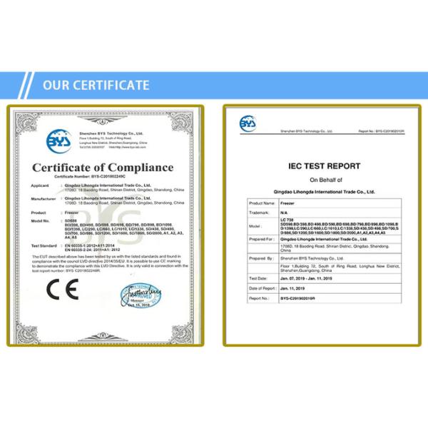 Commercial vertical freezer for kitchen with four doors and full body stainless steel 11