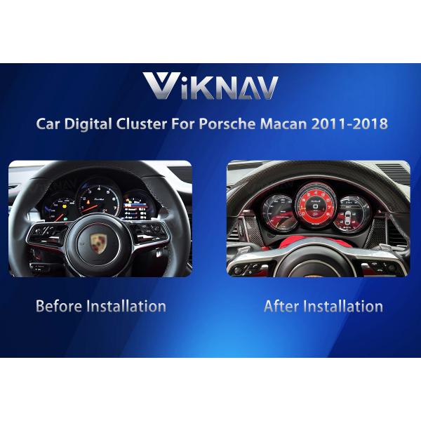 VIKNAV Digital Cluster Car Speedometer For Porsche Macan 2011-2018