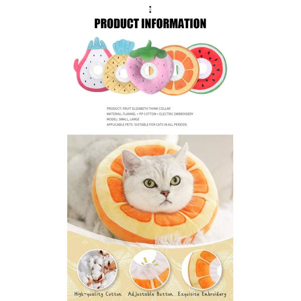 Cat Cone Recovery Collar After Surgery Soft Cat Recovery Collar With PP Cotton Filling