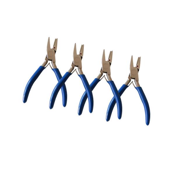 Blue 6mm Plastic Coil Binding Wire Crimping Pliers For Notebook