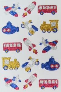 China Decorative Glitter Foam Stickers Vehicles Design For Promotional Purposes on sale